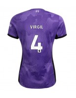 Liverpool Virgil van Dijk #4 Alternativní Dres pro Dámské 2023-24 Krátký Rukáv